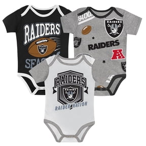 Infant Outerstuff Las Vegas Raiders First Round Pick 3-Piece Bodysuit Set