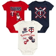 Infant Outerstuff Minnesota Twins Home Plate 3-Piece Bodysuit Set