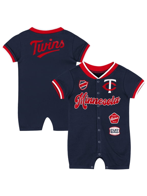Infant Outerstuff Navy Minnesota Twins Pinch Coverall
