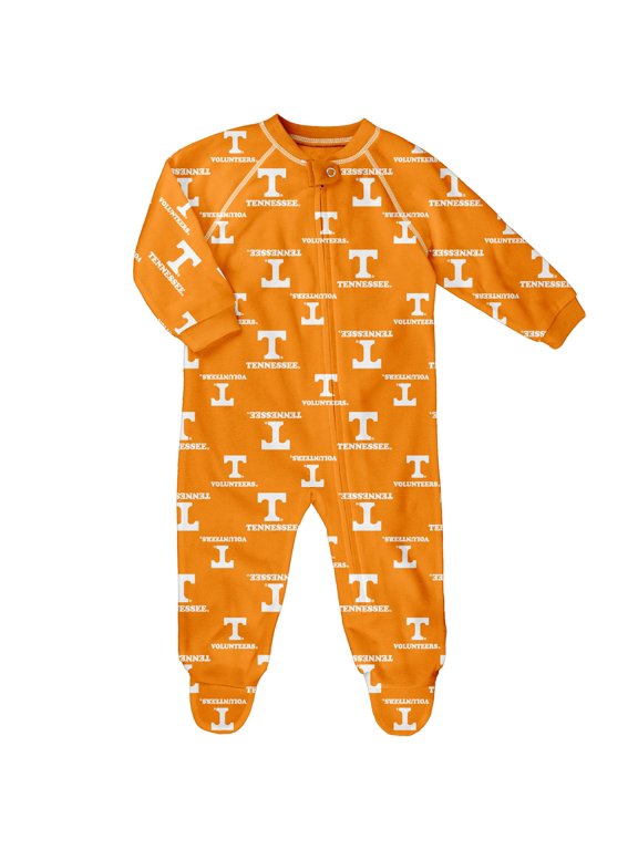 Infant Outerstuff Tennessee Orange Tennessee Volunteers All-Over Print Raglan Full-Zip Coverall