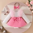 thumbnail image 1 of Pink Baby Girls' Clothing Girl Dresses Rompers Bodysuit Outfits Clothes for Baby Girl Baby Girl Dresses 9-12 Months, 1 of 3