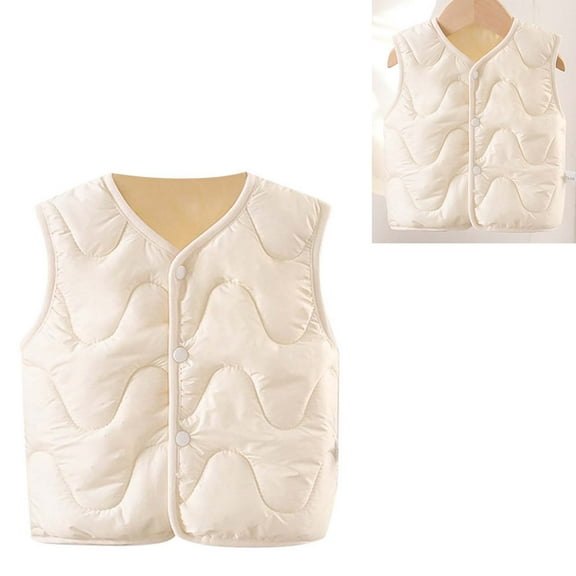 Puffer Down Vest Boys Vest Light Weight Down Vest with Button Down Cute Jackets with Sleeveless Boys Winter Jacket 6-12 Months