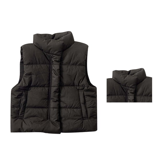 Puffer Vest Girls Lightweight Sleeveless Girls' Outerwear Jackets & Coats Winter Clothes Girls Fashion 3-6 Months