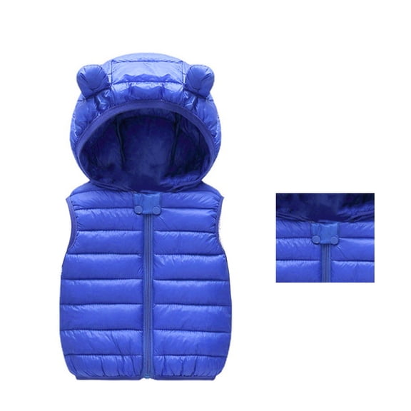 Puffer Vest Hooded Lightweight Sleeveless Girls' Outerwear Vests Winter Vest Girls Vests 6-12 Months