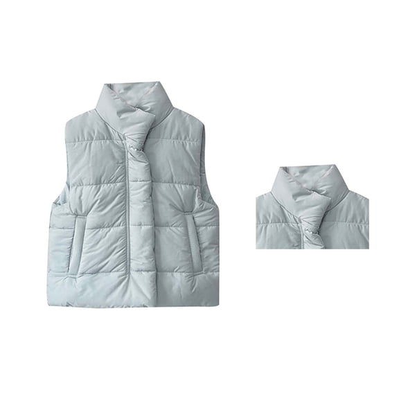 Puffer Vest Sleeveless Lightweight Girls' Outerwear Jackets & Coats Girls Winter Clothes Girls Fashion 3-6 Months