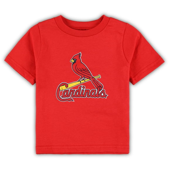Infant Red St. Louis Cardinals Team Crew Primary Logo T-Shirt