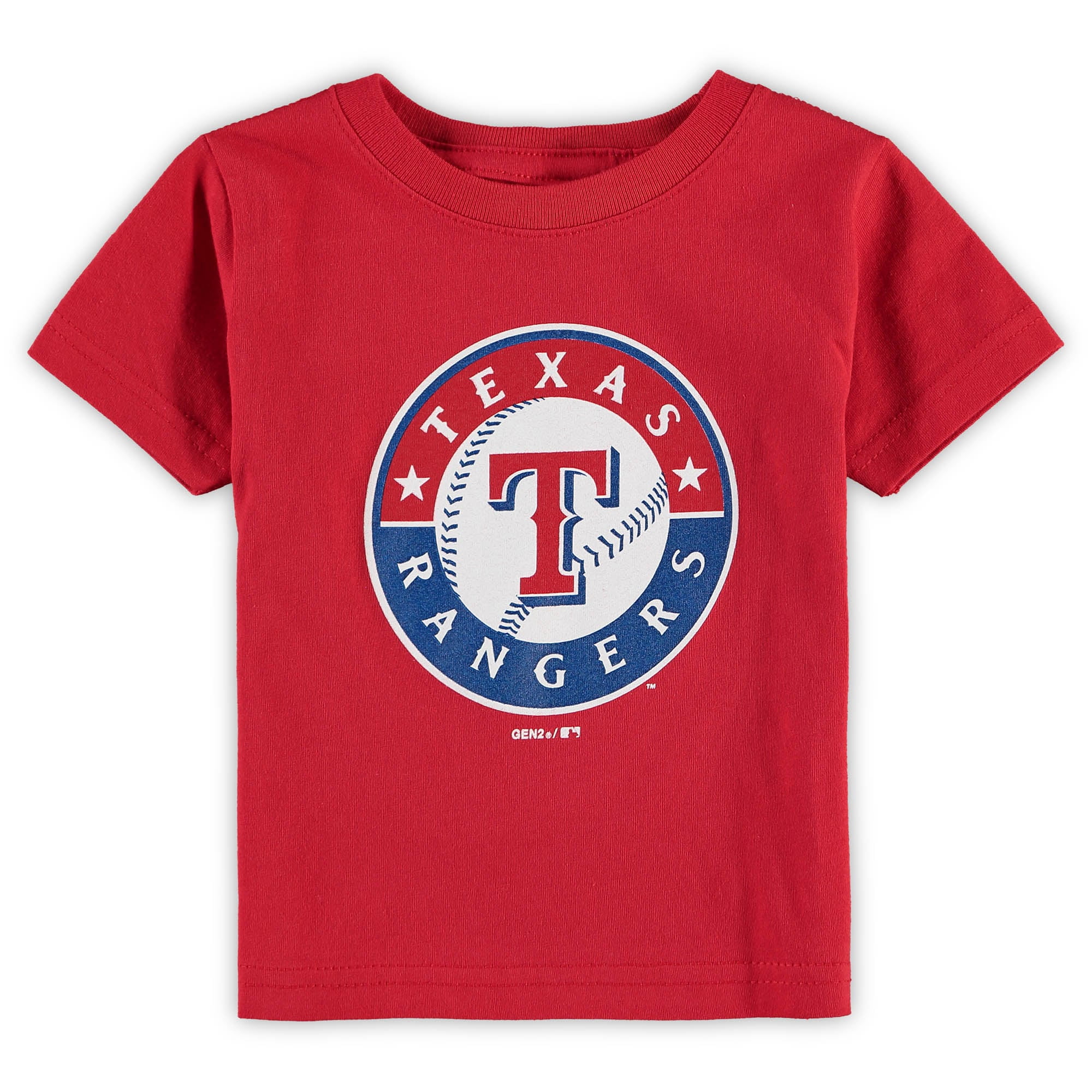 Infant Red Texas Rangers Team Primary Logo T-Shirt 