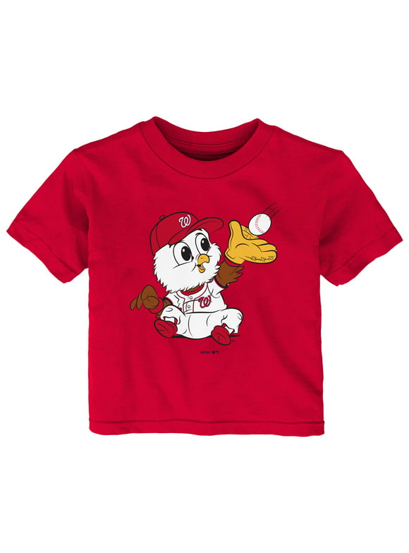 Infant Red Washington Nationals Baby Mascot T-Shirt