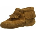 thumbnail image 1 of Minnetonka Infant Girl's Riley Moccasin Booties Brown, 0M, 1 of 5