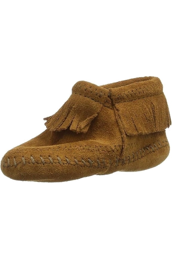 Riley Moccasin Booties (Infant/Toddler), Brown 2 Infant