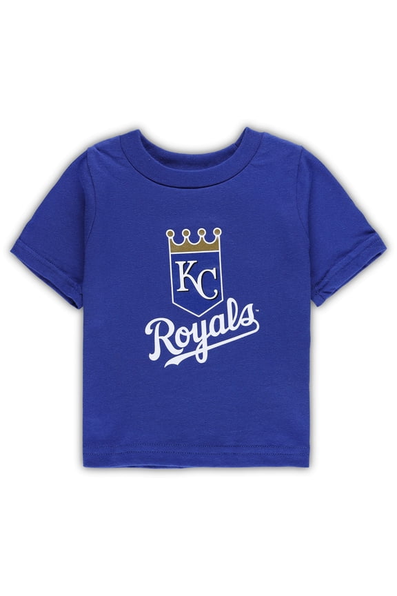 Infant Royal Kansas City Royals Team Crew Primary Logo T-Shirt