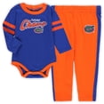 thumbnail image 1 of Infant Royal/Orange Florida Gators Little Kicker Long Sleeve Bodysuit and Sweatpants Set, 1 of 3