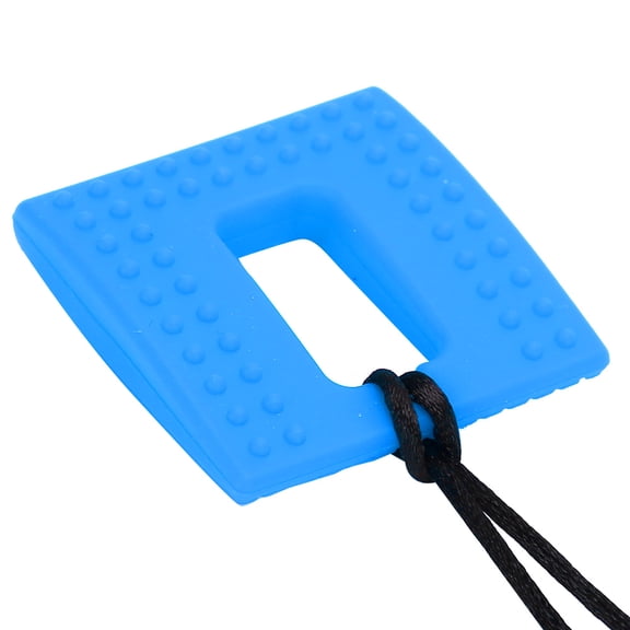 Infant Sensory Silicone Chewing Teether Toy for Newborns and Toddlers, Blue Cube