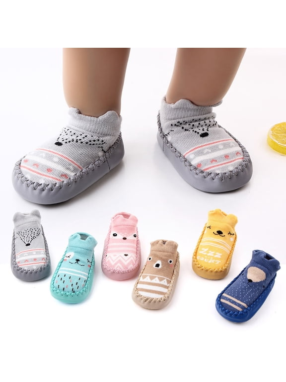 Infant Shoes for Girls Baby Boys Sock Shoes Non-Slip First Walking Shoes Soft Sole Slippers Toddler Sneakers