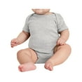 thumbnail image 1 of Infant Short Sleeve Cotton/Polyester Baby Rib Bodysuit Heather 24M, 1 of 5