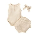 Infant Shorts Girlss 5 Romper Girls Bodysuit+Ruffles Sweat Suits for