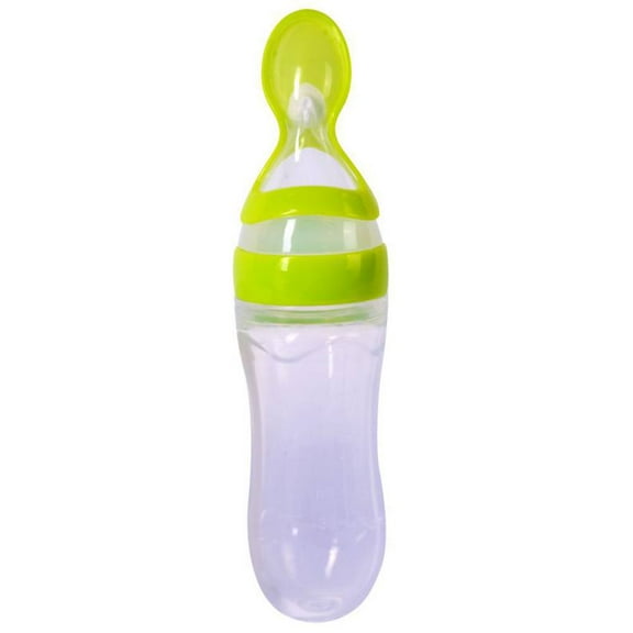 Infant Silica Gel Feeding Bottle 90ml New Weaning Baby Rice Cereal Eat-bottle Food Supplement