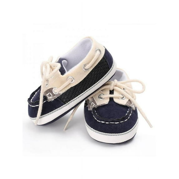 Infant Sneaker Baby Boy Toddler First Walkers Stitching Straps Soft Bottom Non-slip Casual Shoes First Walkers Shoes (Toddler/Little Kid)