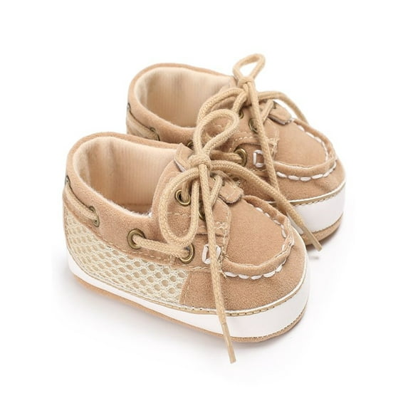 Infant Sneaker Baby Boy Toddler First Walkers Stitching Straps Soft Bottom Non-slip Casual Shoes