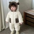 thumbnail image 1 of Infant Snowsuit Jumpsuit Bera Ear Baby Romper Warm Newborn Outfits Baby Girl Puffer Jacket Newborn Boy Sleepers 6-12 Months, 1 of 8