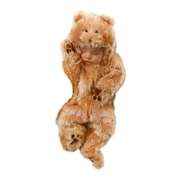 Princess Paradise Baby Bear Snuggle Costume - Hooded One-Piece Jumpsuit, Size Newborn (0-3 Months)