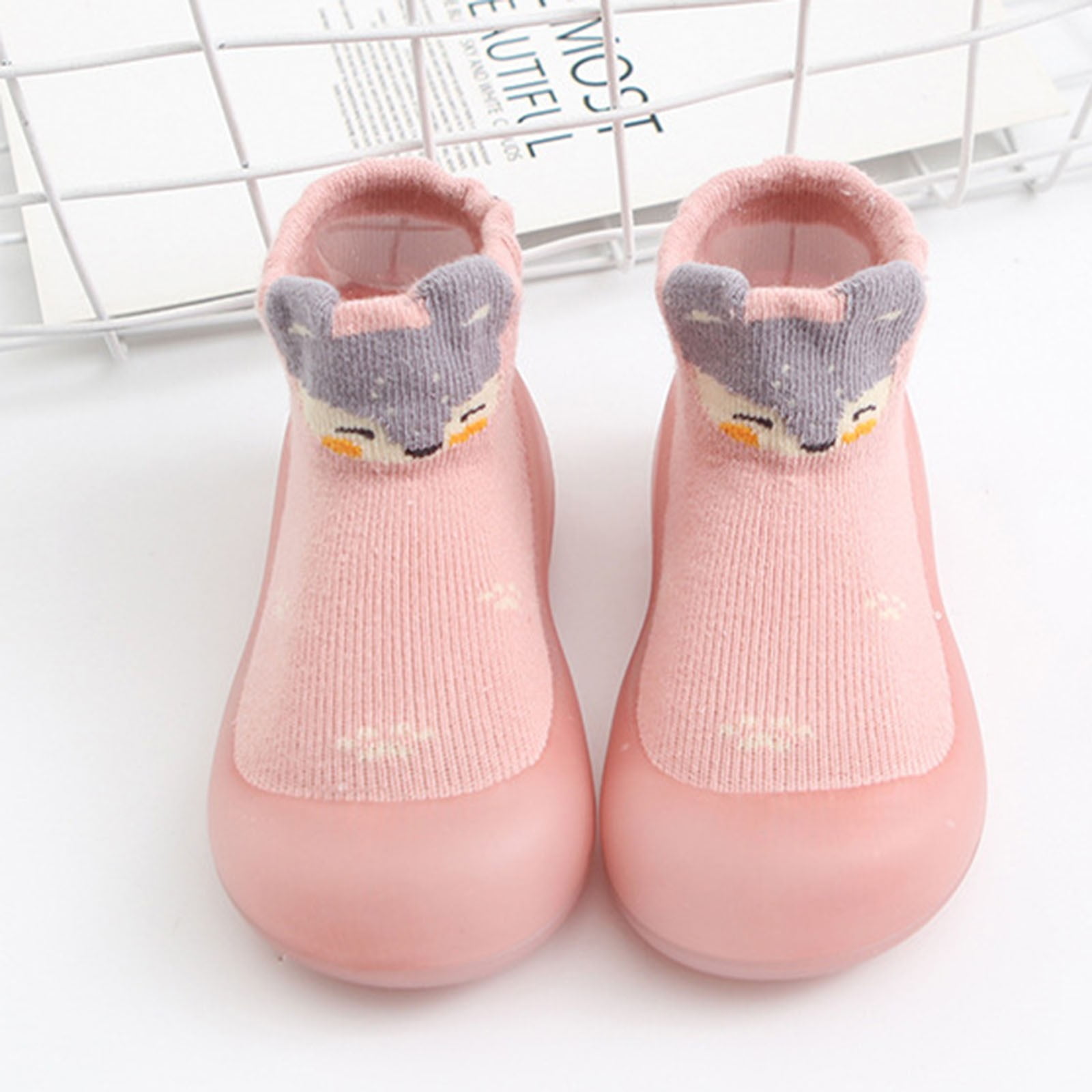 Sock Shoes Anti Baby First Walking Shoes Soft Sole Sneakers Cotton Toddler Boy Shoes for Boys 2-2.5 Years