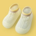 thumbnail image 1 of Infant Sock Shoes Anti Slip Baby Walking Sock Shoes Breathable Warm Soft Rubber Sole Cotton Socks Shoes Baby Sneakers for Boys 19-24 Months, 1 of 4