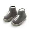 thumbnail image 1 of Infant Sock Shoes Anti Slip Toddler Walking Shoes Breathable Warm Soft Sole Rubber Cotton Indoor Socks for Boys, 1 of 2
