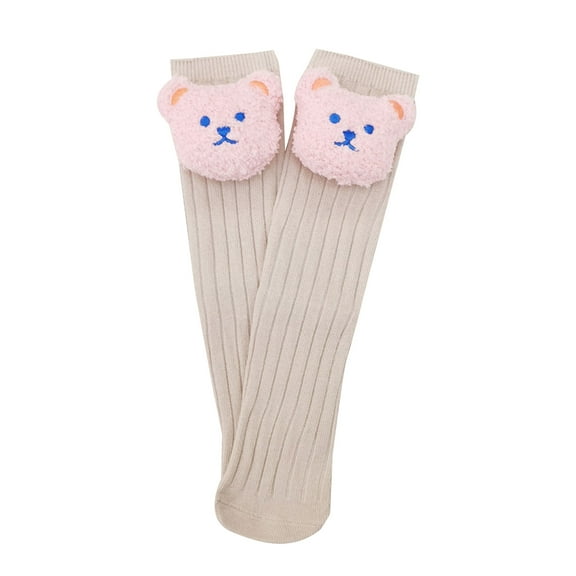 Infant Socks Toddler Winter Socks Cotton Knee High Socks Cute Cartoon Bear Long Stockings Uniform Outfit Accs