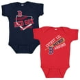 thumbnail image 1 of Infant Soft as a Grape Boston Red Sox 2-Pack Bodysuit Set, 1 of 1
