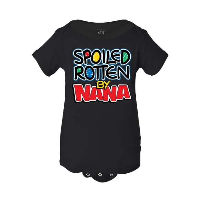 Spoiled Rotten Battle. Shop Infant Spoiled Rotten by Nana Bodysuit - Black - 12M - Walmart Business ...