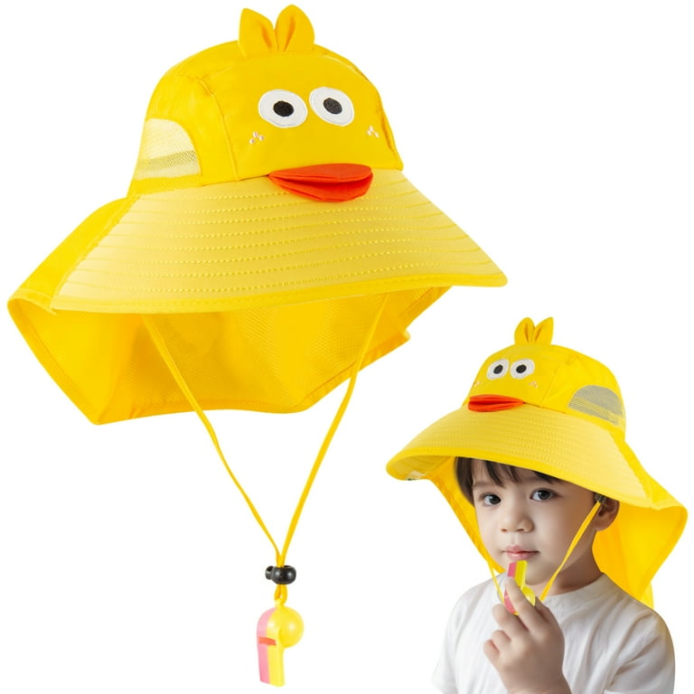 Pon Pon Infant Toddler Summer UV Protection Bucket Hat, SPF 50+