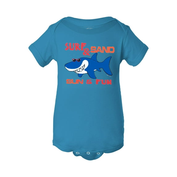 Infant Surf & Sand Sun & Fun Bodysuit - Turquoise - 24M