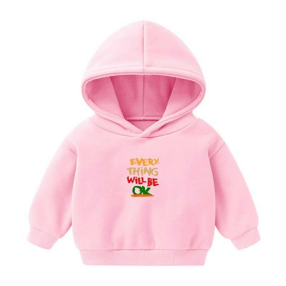 Infant Sweater Winter Fashion Girl and Boy' Casual Long Sleeve Tops Hoodie Printing Tops Toddler Pullover Sweatshirt Pinks 3T
