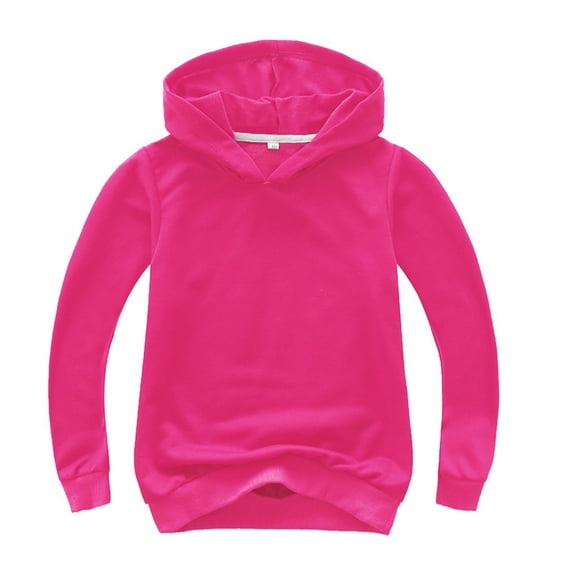 Infant Sweater Winter Toddlers Kids Baby Boys Girls Hooded Solid Thick Coat Sweatshirt Pullover Toddler Girl Sweatshirt Pinky 160