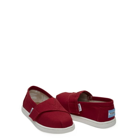 Infant TOMS Seasonal Classic Alpargata Red Canvas 7 M