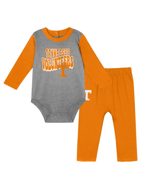 Infant Tennessee Orange Tennessee Volunteers Double Up Long Sleeve Bodysuit & Pant Set