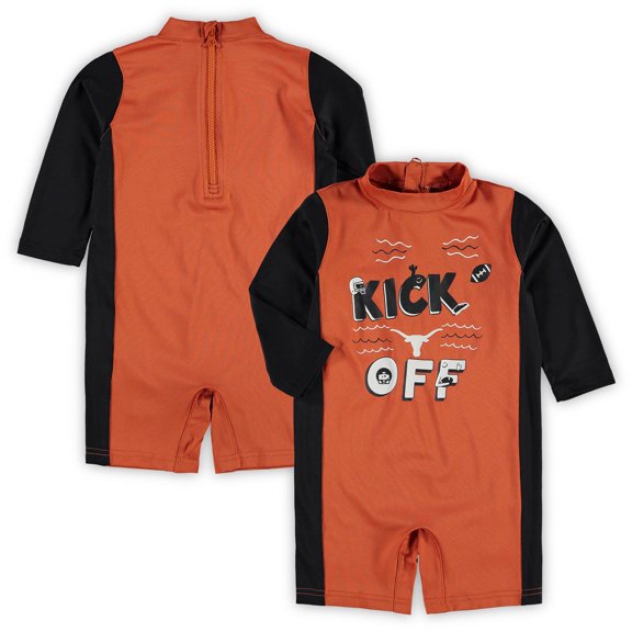Infant Texas Orange/Black Texas Longhorns Wave Runner Wetsuit