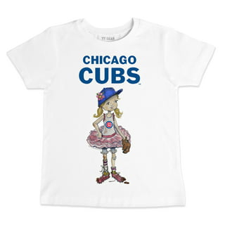 Lids Chicago Cubs Tiny Turnip Toddler Base Stripe T-Shirt - White