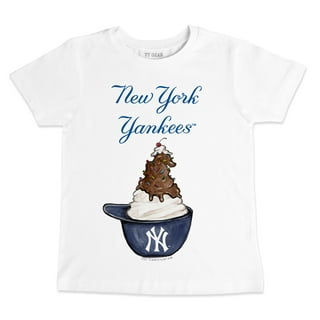 Women's Tiny Turnip Navy New York Yankees I Love Mom T-Shirt Size: Small