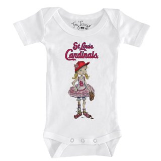 Women's Tiny Turnip White/Red St. Louis Cardinals Military Star 3/4-Sleeve Raglan T-Shirt Size: Small