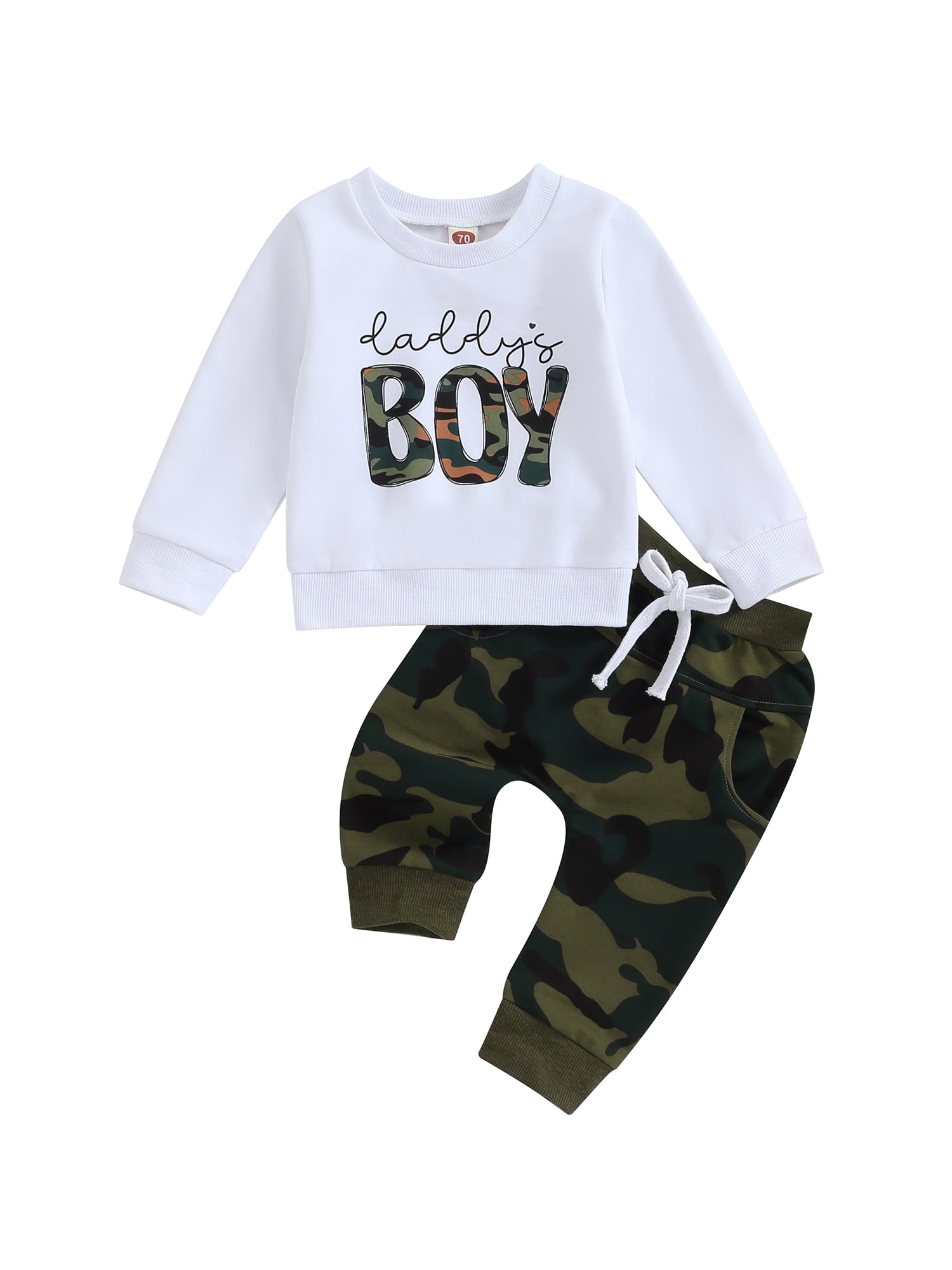 Infant Toddler Baby Boy Fall Winter Clothes Daddy's Boy Sweatshirt
