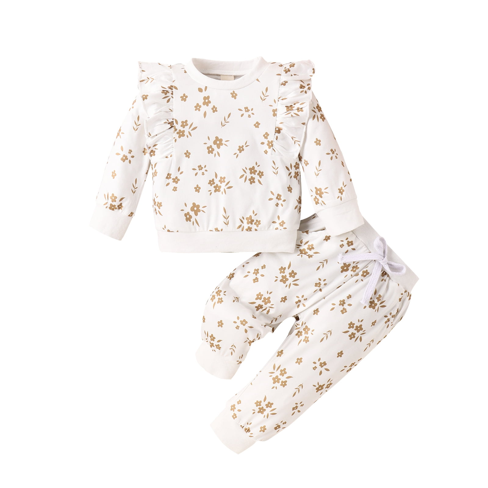 Toddler Floral Zip Pullover and Pants Set
