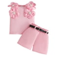 thumbnail image 1 of Infant Toddler Baby Girl Summer Clothes Bow Embroidery Short Sleeve T Shirts Top Shorts 2 Piece Summer Outfits Set Girls Summer Set 1-3 Years,6-9 Months, 1 of 9