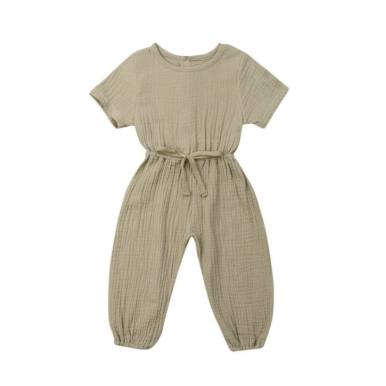 Short sleeve long pants romper baby sale
