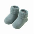 thumbnail image 1 of Infant Toddler Baby Unisex Non-Slip Point Glue Grip Ankle Socks, Fall Winter Thickened Fleece Lined Warm Plush Loop Floor Socks for Newborn Learning to Walk, Perfect for Boys Girls 0-24 Months, 1 of 4