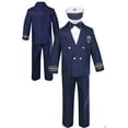 thumbnail image 1 of Infant Toddler Boy Party Formal Captain Nautica Sailor Suit Hat Outfits Navy 1-7, 1 of 6