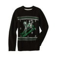 thumbnail image 1 of Infant & Toddler Boys Black Skiing Wolf Ugly Christmas Holiday Sweater 2T, 1 of 1