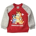 thumbnail image 1 of Infant & Toddler Boys & Girls Red & Gray Bluey Valentine Sweatshirt Top 18M, 1 of 2