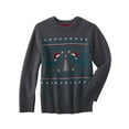 thumbnail image 1 of Infant & Toddler Boys Gray Dinosaur Holiday Sweater T-Rex Santa Christmas 4T, 1 of 1